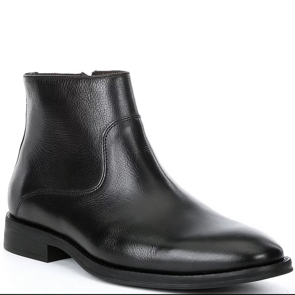 Flag LTD Other - Men’s FLAG LTD Monroe black leather side zip up dress boots- Size 10.5